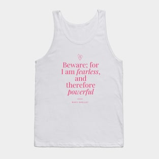 Mary Shelley Quote Tank Top